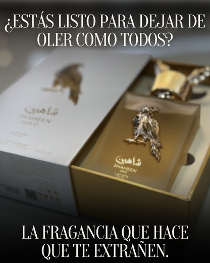 SHAHEEN GOLD |CAJA DE LUJO + PERFUMERO| FRESCURA Y SEDUCCIÓN