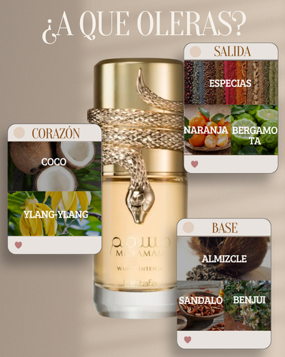MUSAMAN WHITE INTENSE EN COFRE + REGALO