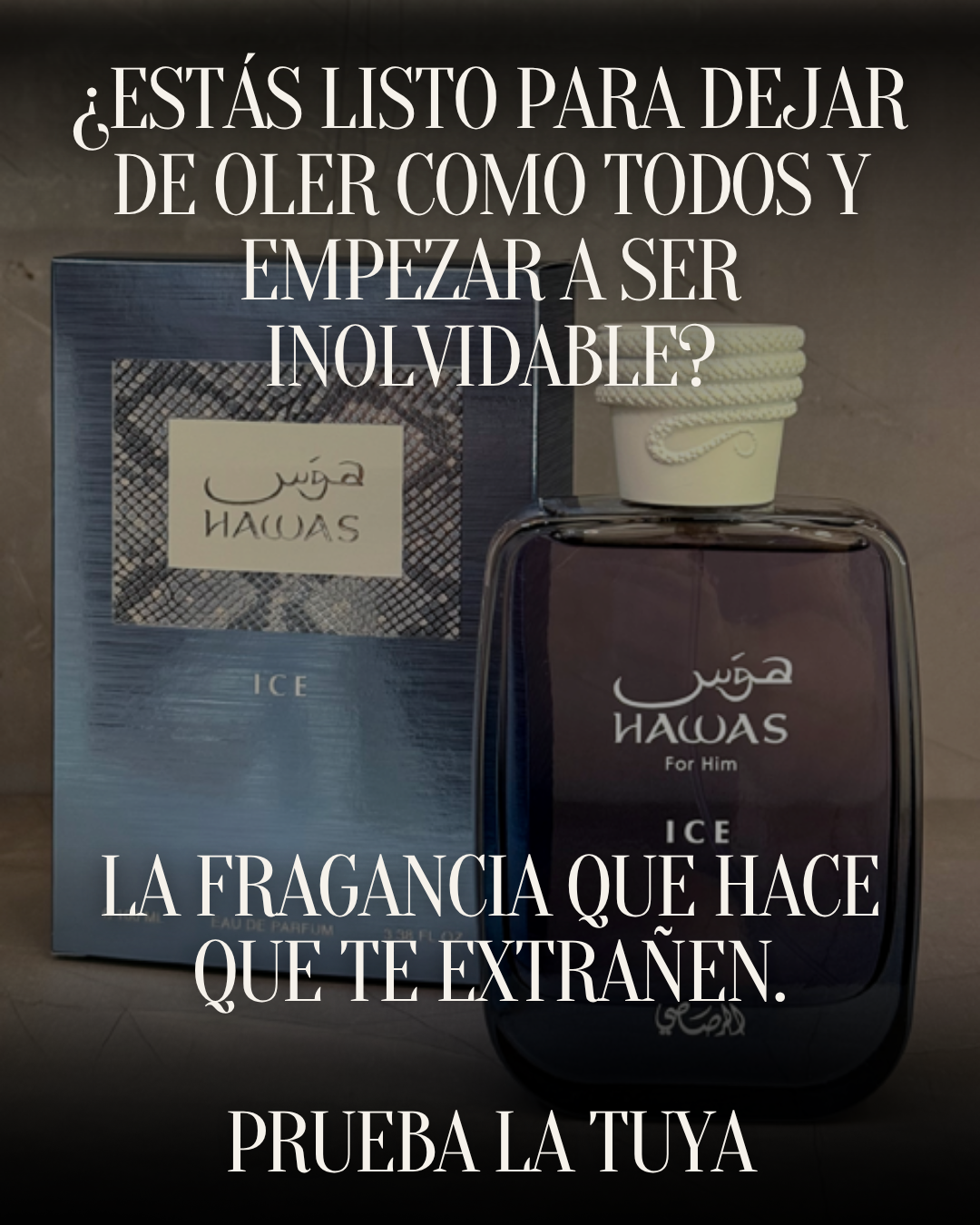 PERFUME HAWAS ICE + OBSEQUIO PERFUMERO