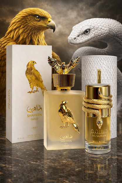 Dúo Poder Total – Día y Noche |SHAHEEN GOLD - MUSAMAM WHITE