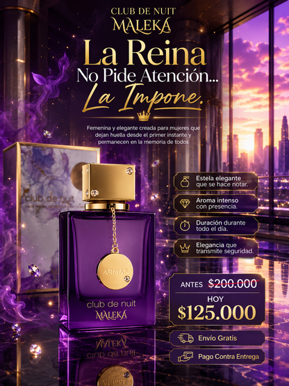 Club the nuit Maleka | El perfume de REINA