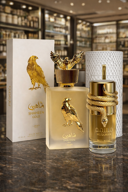 Dúo Poder Total – Día y Noche |SHAHEEN GOLD - MUSAMAM WHITE