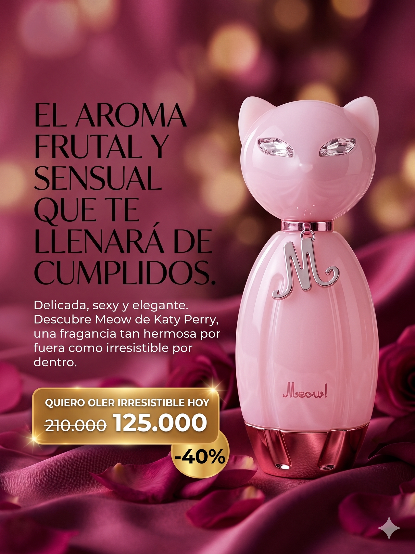 MEOW KATY PERRY + PERFUMERO DE REGALO