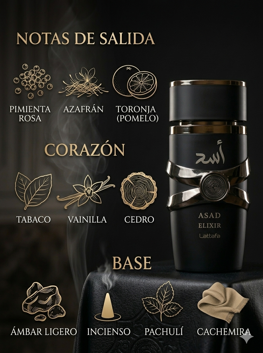 ASAD ELIXIR + PERFUMERO REGALO