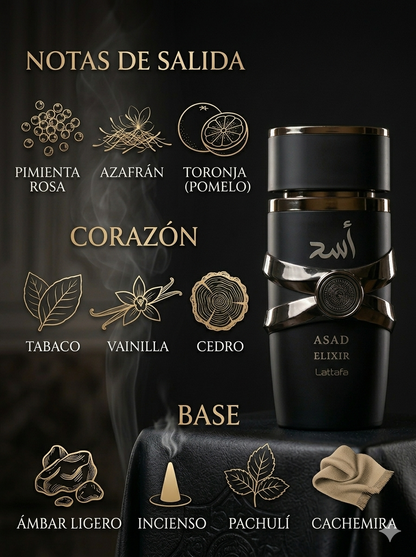 ASAD ELIXIR + PERFUMERO REGALO