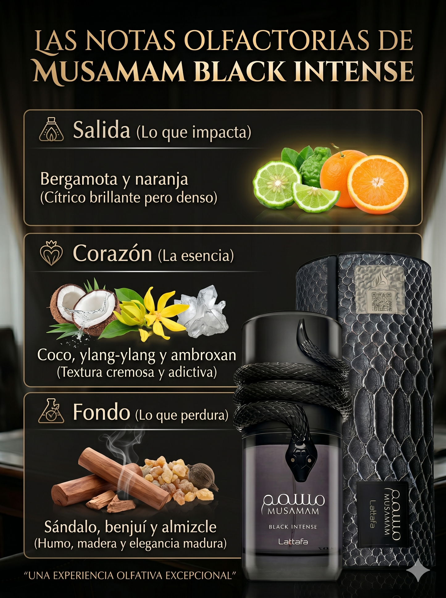 MUSAMAM BLACK INTENSE | LA SERPIENTE NEGRA